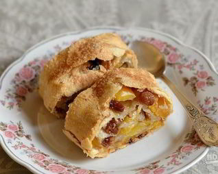 Венский штрудель с яблоками