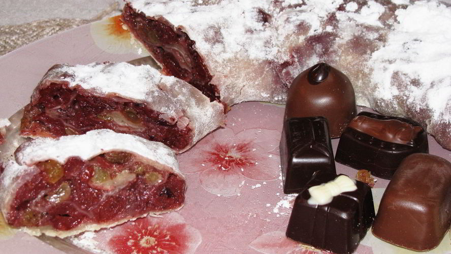 Рецепт вишневого штруделя