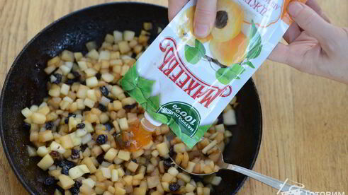 яблочный штрудель из лаваша