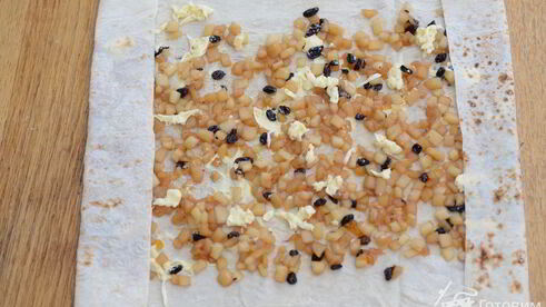 яблочный штрудель из лаваша