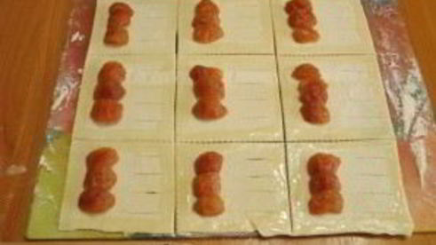 слойки из слоеного бездрожжевого теста