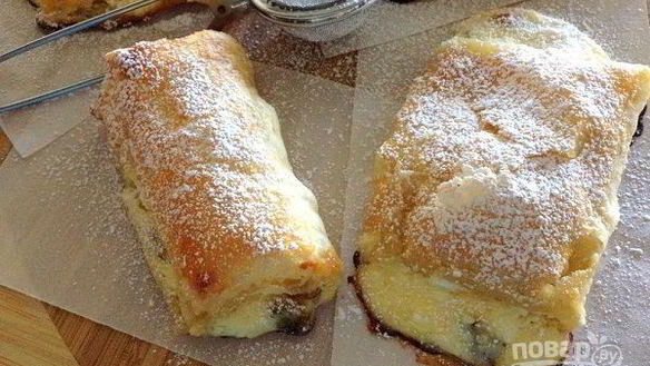 Рецепт Слоек из слоеного теста с творогом