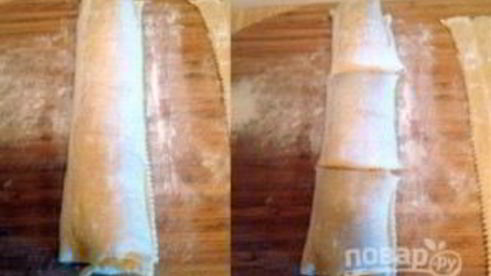 слойки из слоеного теста с творогом