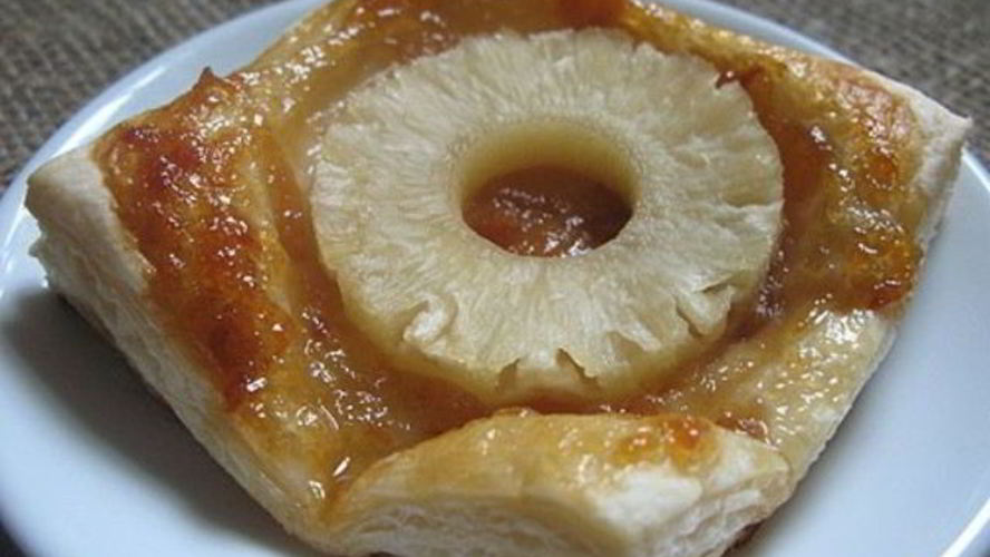 Рецепт слоек с ананасами