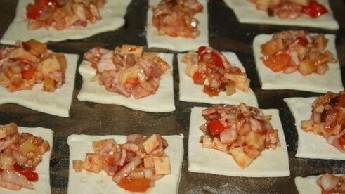 слойки с рубленой начинкой