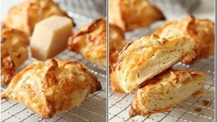 Рецепт слоек с сыром и творогом