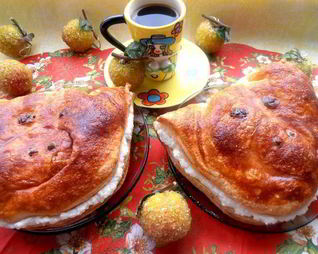 Слойки с творогом Румяные хрюши