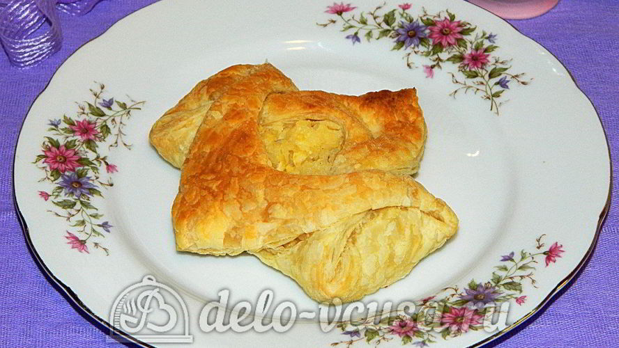 Рецепт слоек с яйцом и рисом