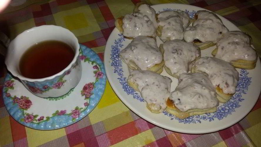 Рецепт слоек сердечки с клубникой и сыром маскарпоне