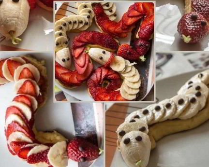 Сырники Фруктовая змея