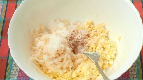сырники с яблоками