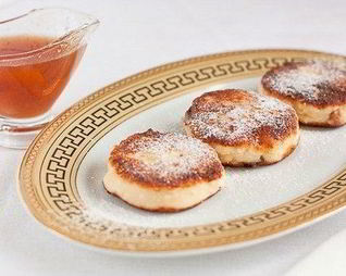 Ванильные сырники изюмом