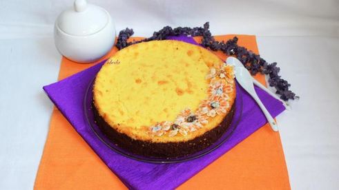 воздушный творожник на шоколадной основе