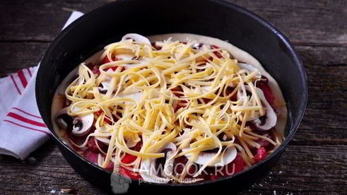 быстрое дрожжевое тесто для пиццы на воде