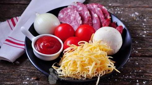 быстрое дрожжевое тесто для пиццы на воде