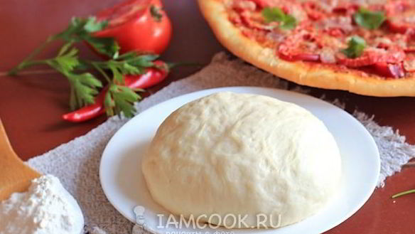 Рецепт Дрожжевого теста на кефире для пиццы