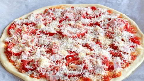 дрожжевое тесто на кефире для пиццы