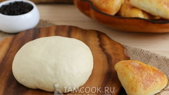 Рецепт Теста для пирожков на кефире без яиц