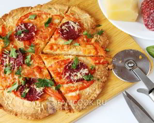 Тесто для пиццы на майонезе без дрожжей