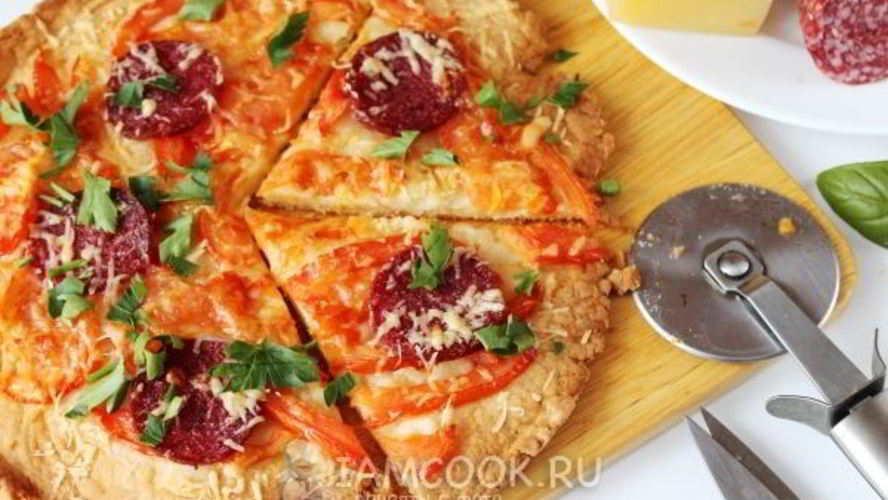 Рецепт теста для пиццы на майонезе без дрожжей