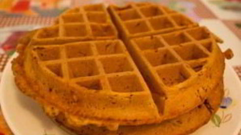 тесто для вафель в вафельнице