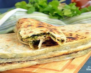 Тесто с зеленью