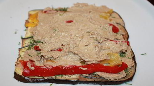 баклажанный закусочный торт