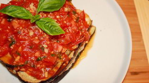 баклажанный закусочный торт