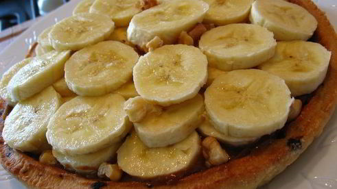 банановый тортик с вареной сгущенкой