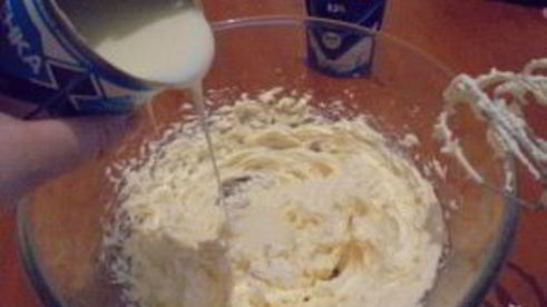 бисквитный торт с кремом из сгущенки