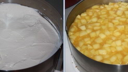 маково-яблочный торт