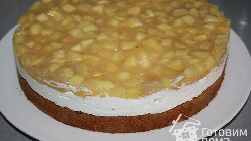 маково-яблочный торт