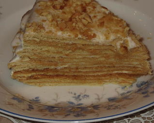 Медовик с раскатыванием коржей