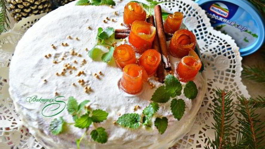 Рецепт морковного торта с ароматома апельсиной