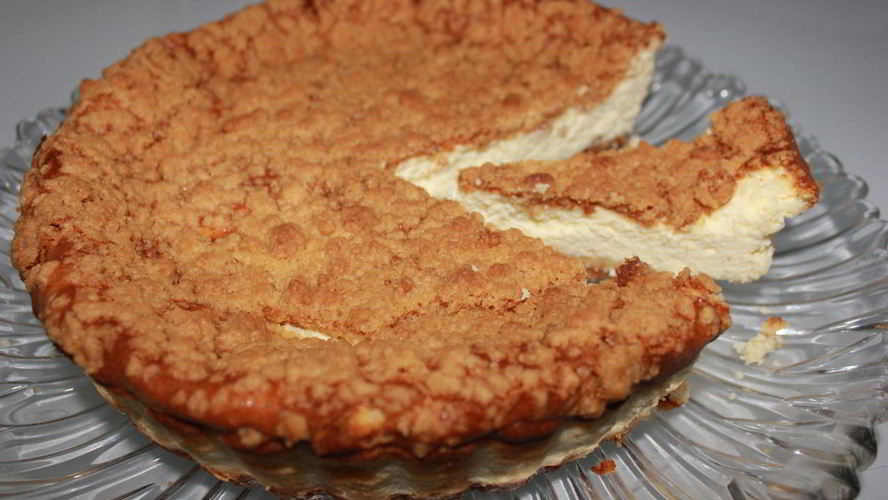 Рецепт насыпного творожного торта