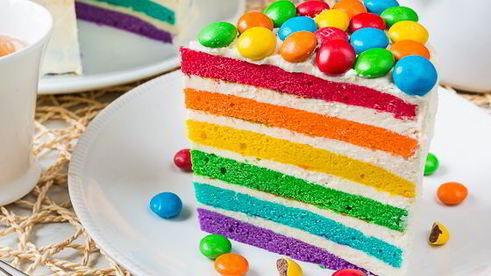 радужный торт