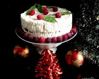 Рождественский торт из сухофруктов