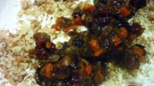 рождественский торт из сухофруктов