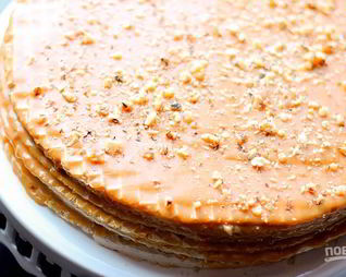 Торт из готовых коржей со сгущенкой