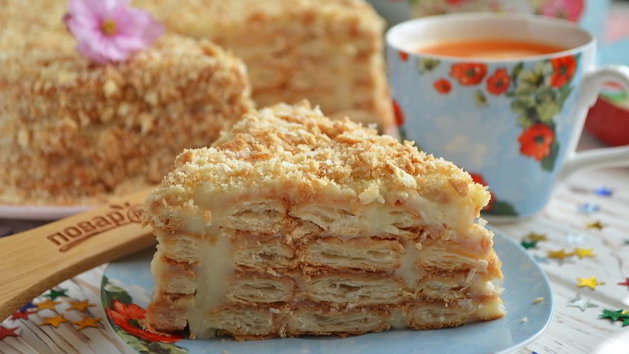 Рецепт торта ленивого наполеон