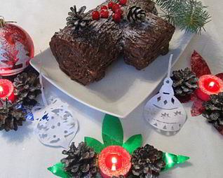 Торт — рождественское полено