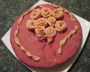 Торт С любовью с цветами