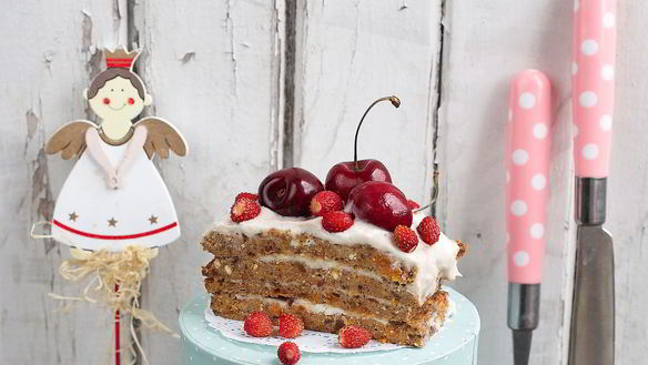 Рецепт Торта с сухофруктами и орехами