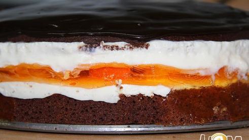 торт с желе и суфле солнечное затмение