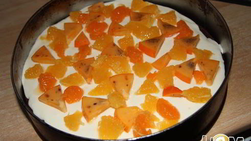 торт с желе и суфле солнечное затмение