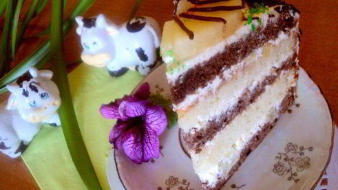 торт сметанный