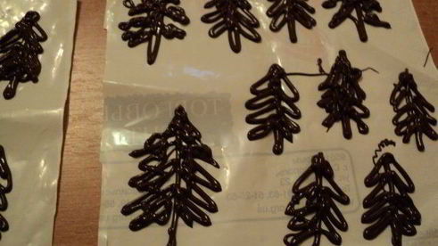 торт зимний лес