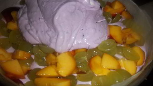 творожно-фруктовый торт