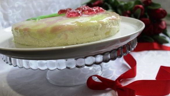 Рецепт Творожно-кокосового торт без выпечки