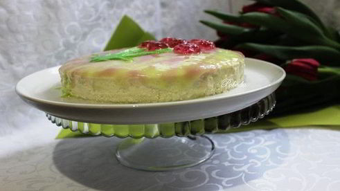 творожно-кокосовый торт без выпечки